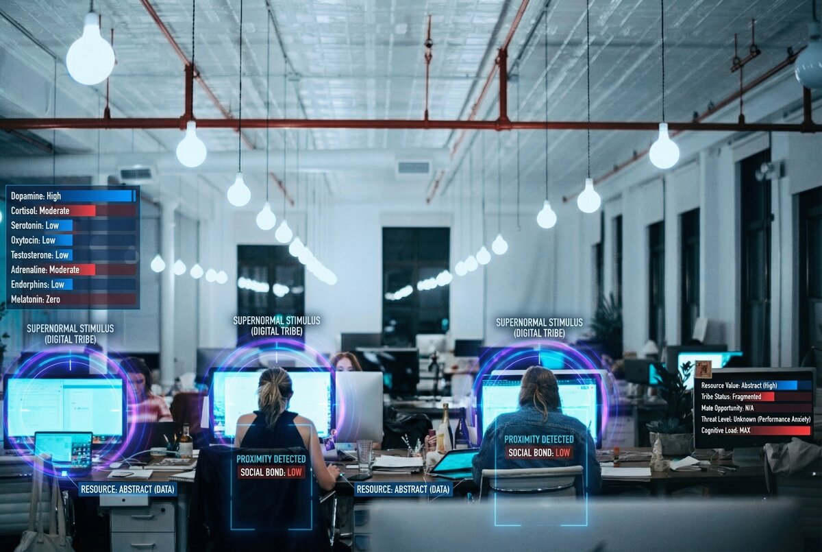 Office worker: abstract labor, mediated contact